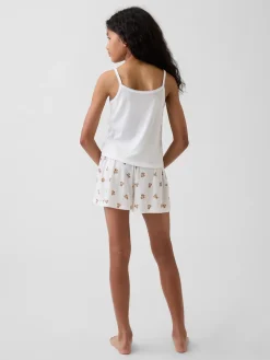 Kids Recycled Rib PJ Shorts