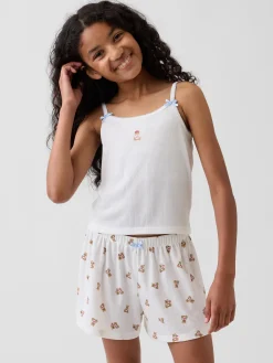 Kids Recycled Rib PJ Tank Top