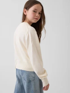 Kids Relaxed Crop Cardigan