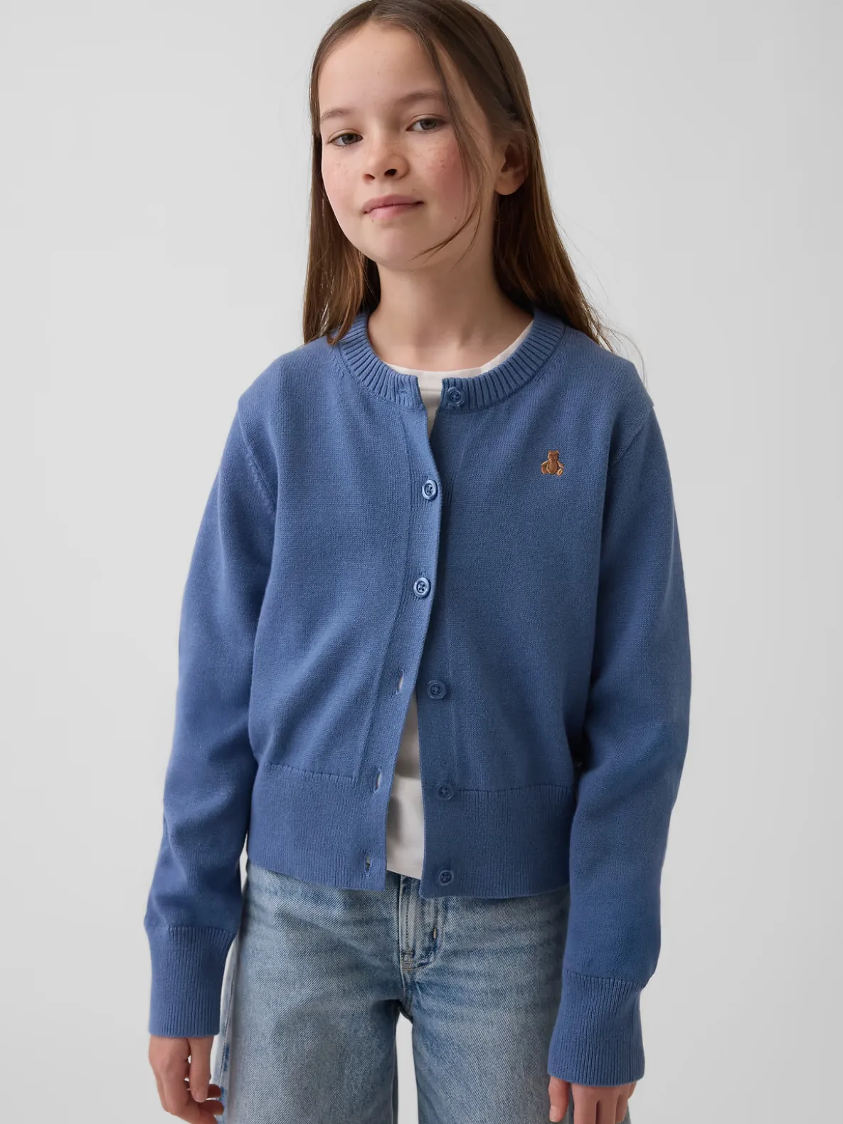 Kids Relaxed Crop Cardigan