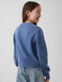 Kids Relaxed Crop Cardigan