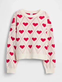 Kids Relaxed Graphic Crewneck Sweater