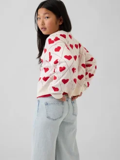 Kids Relaxed Graphic Crewneck Sweater