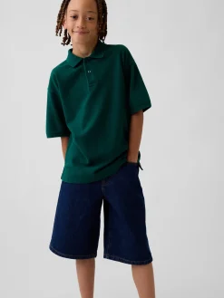 Kids Relaxed Pique Polo Shirt