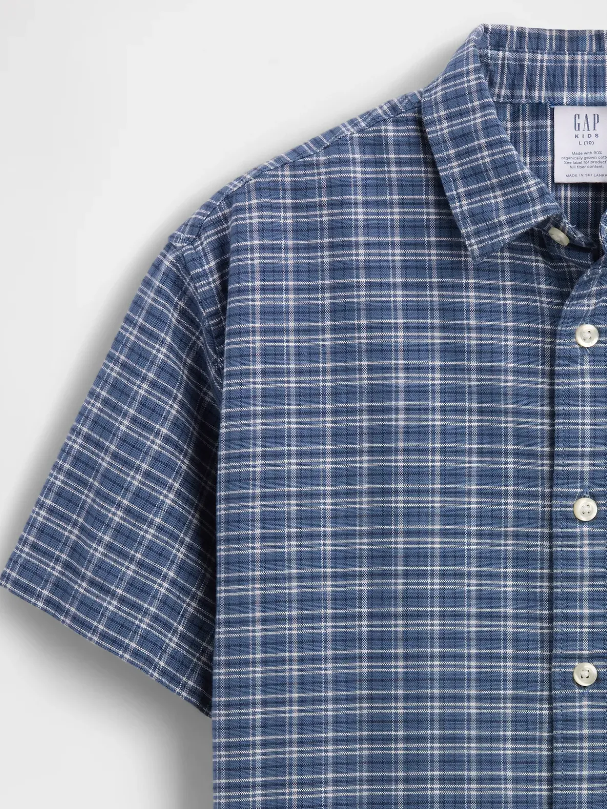 Kids Relaxed Plaid Oxford Shirt