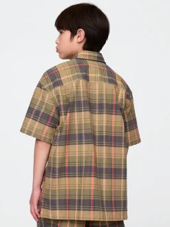 Kids Relaxed Plaid Shirt