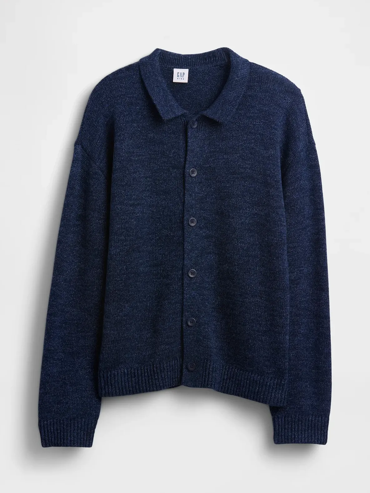 Kids Relaxed Polo Cardigan Sweater