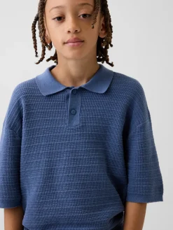 Kids Relaxed Polo Sweater Shirt