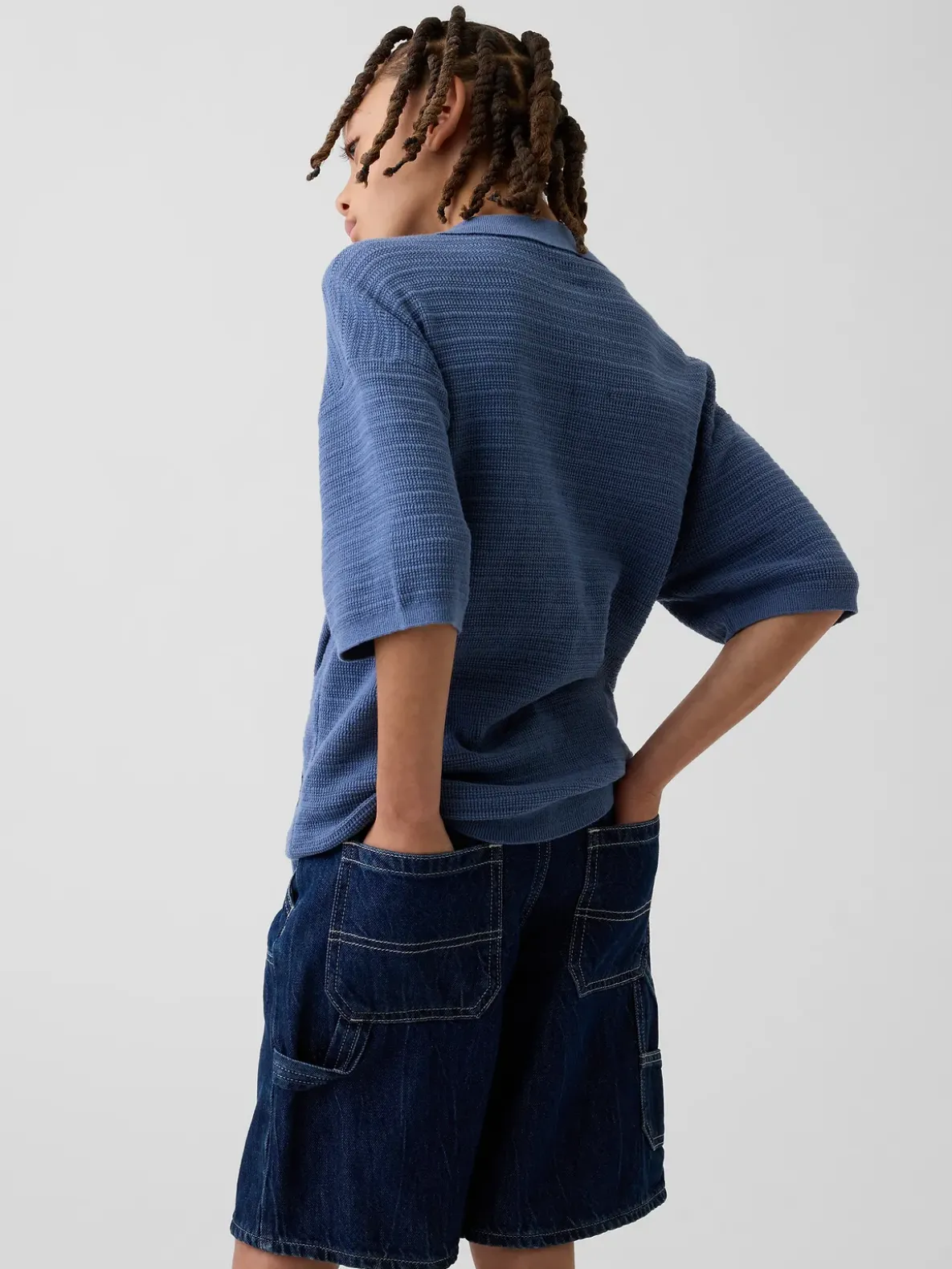 Kids Relaxed Polo Sweater Shirt