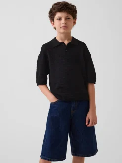 Kids Relaxed Polo Sweater Shirt