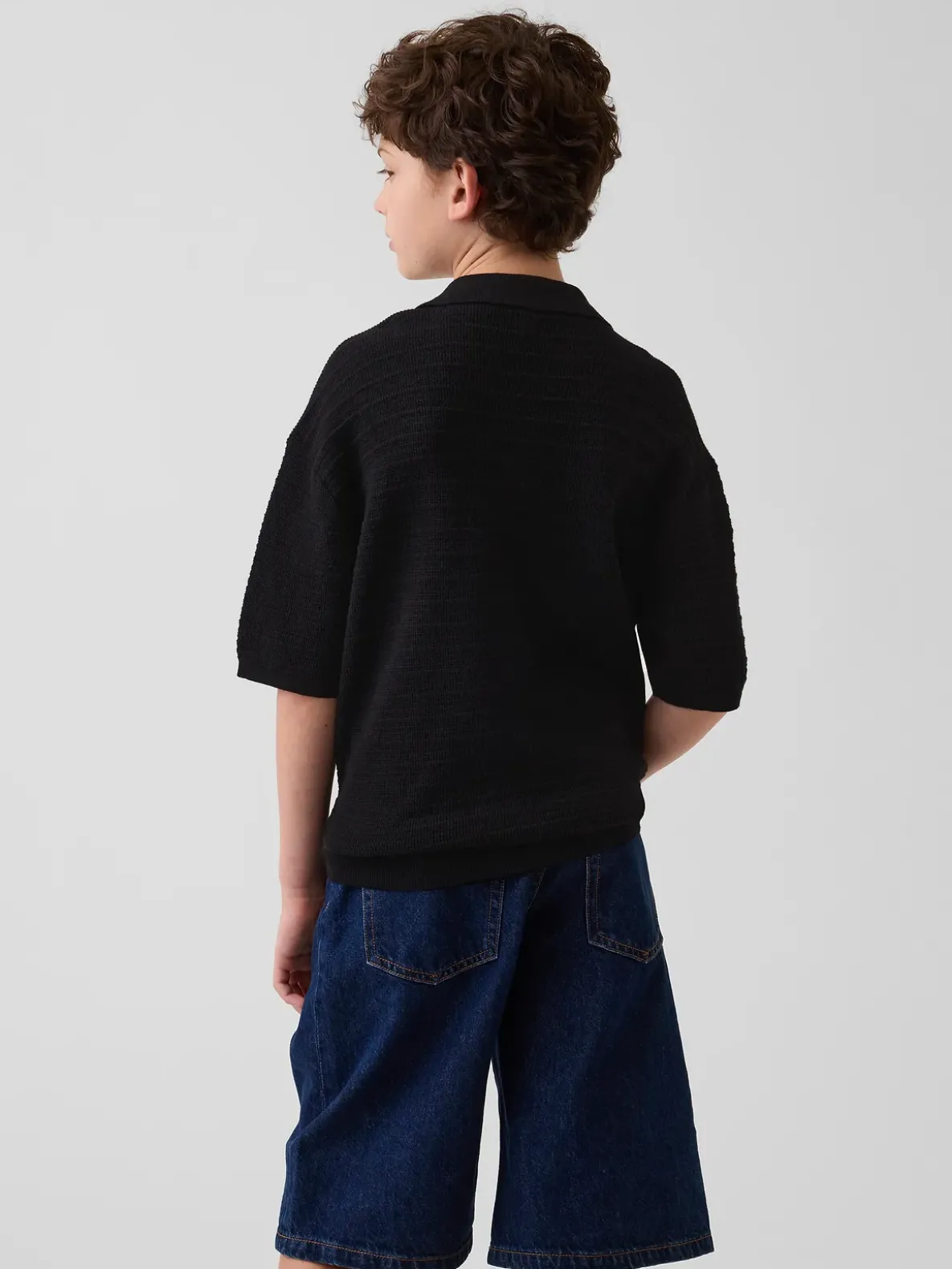 Kids Relaxed Polo Sweater Shirt