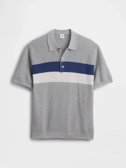 Kids Relaxed Stripe Polo Sweater Shirt