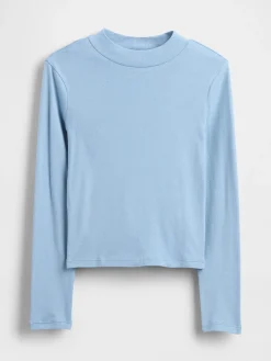 Kids Rib Mockneck T-Shirt
