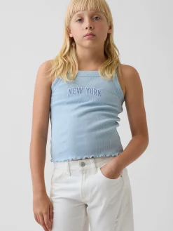 Kids Rib Square-Neck Tank Top