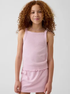 Kids Rib Square-Neck Tank Top