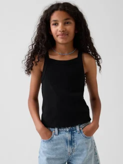 Kids Rib Square-Neck Tank Top