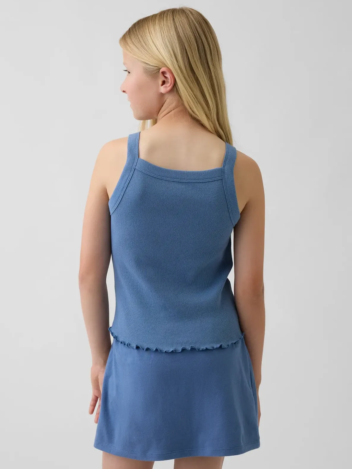Kids Rib Square-Neck Tank Top