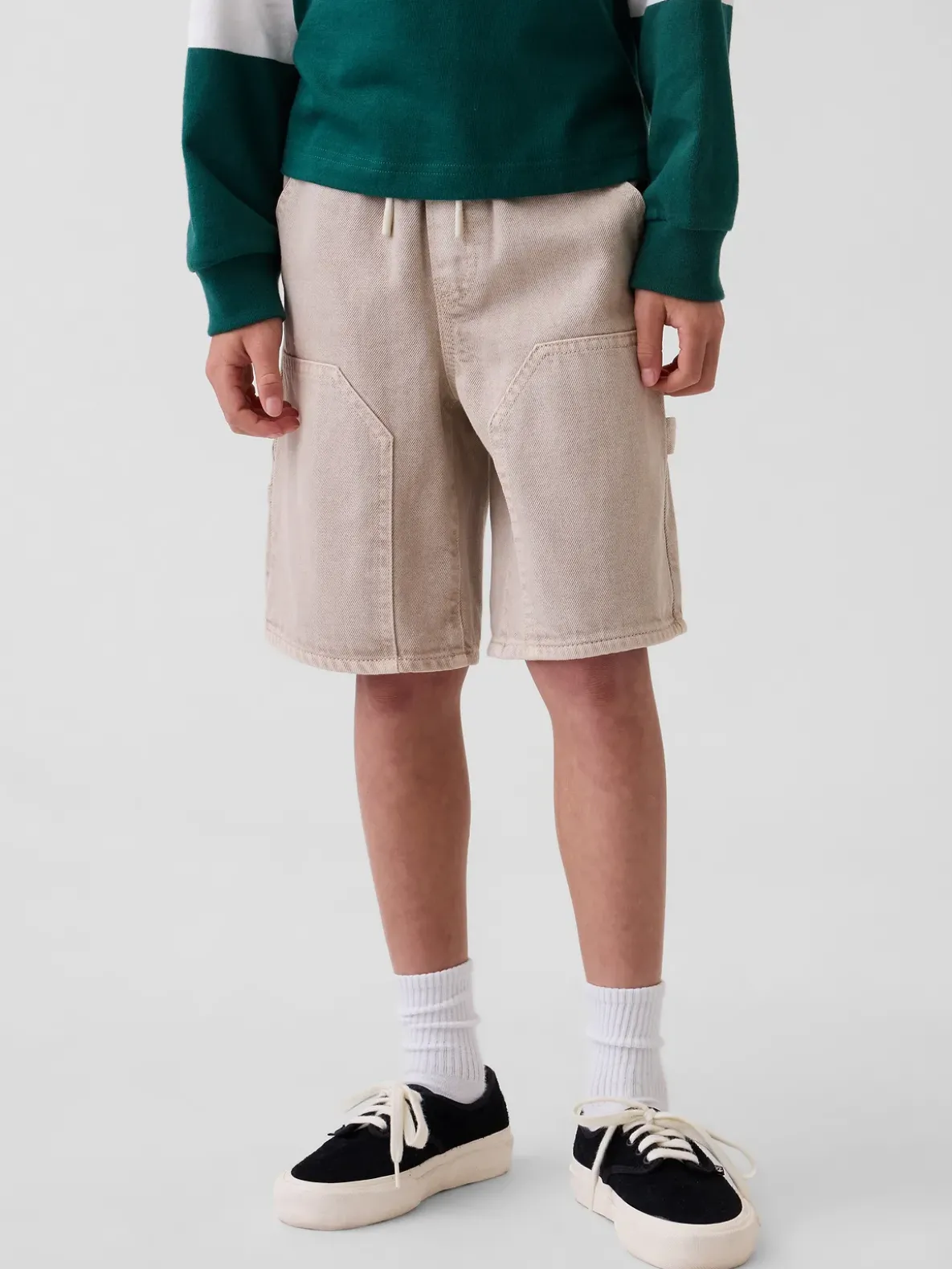 Kids '90s Loose Easy Denim Carpenter Shorts