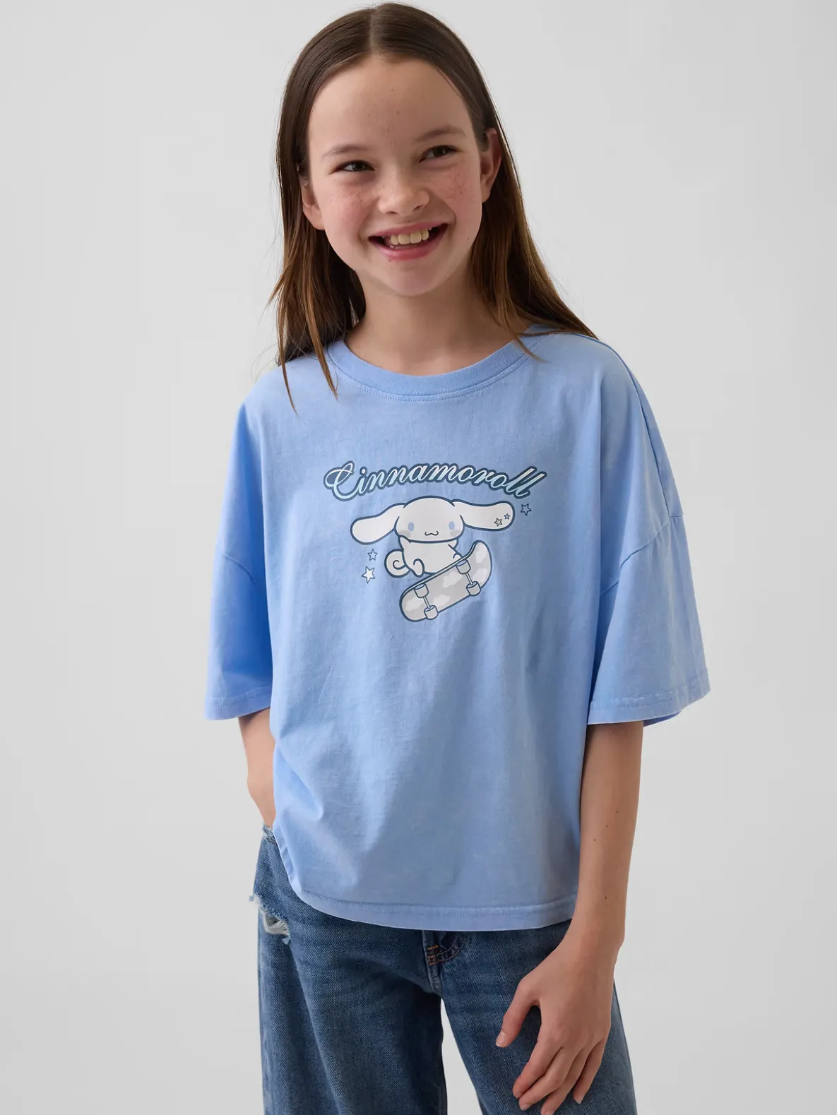 Kids Sanrio Oversized Graphic T-Shirt