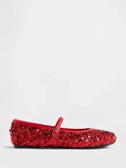 Kids Sequin Ballet Flats