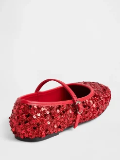 Kids Sequin Ballet Flats