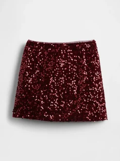 Kids Sequin Mini Skirt