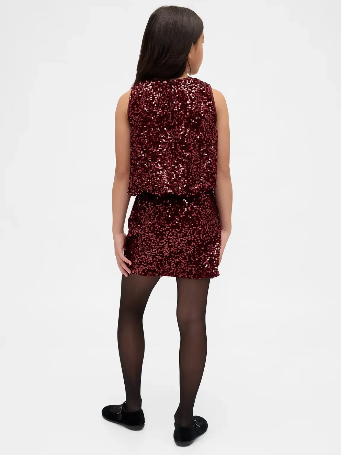 Kids Sequin Mini Skirt