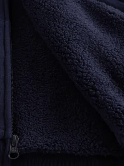 Kids Sherpa-Lined Graphic Logo Hoodie