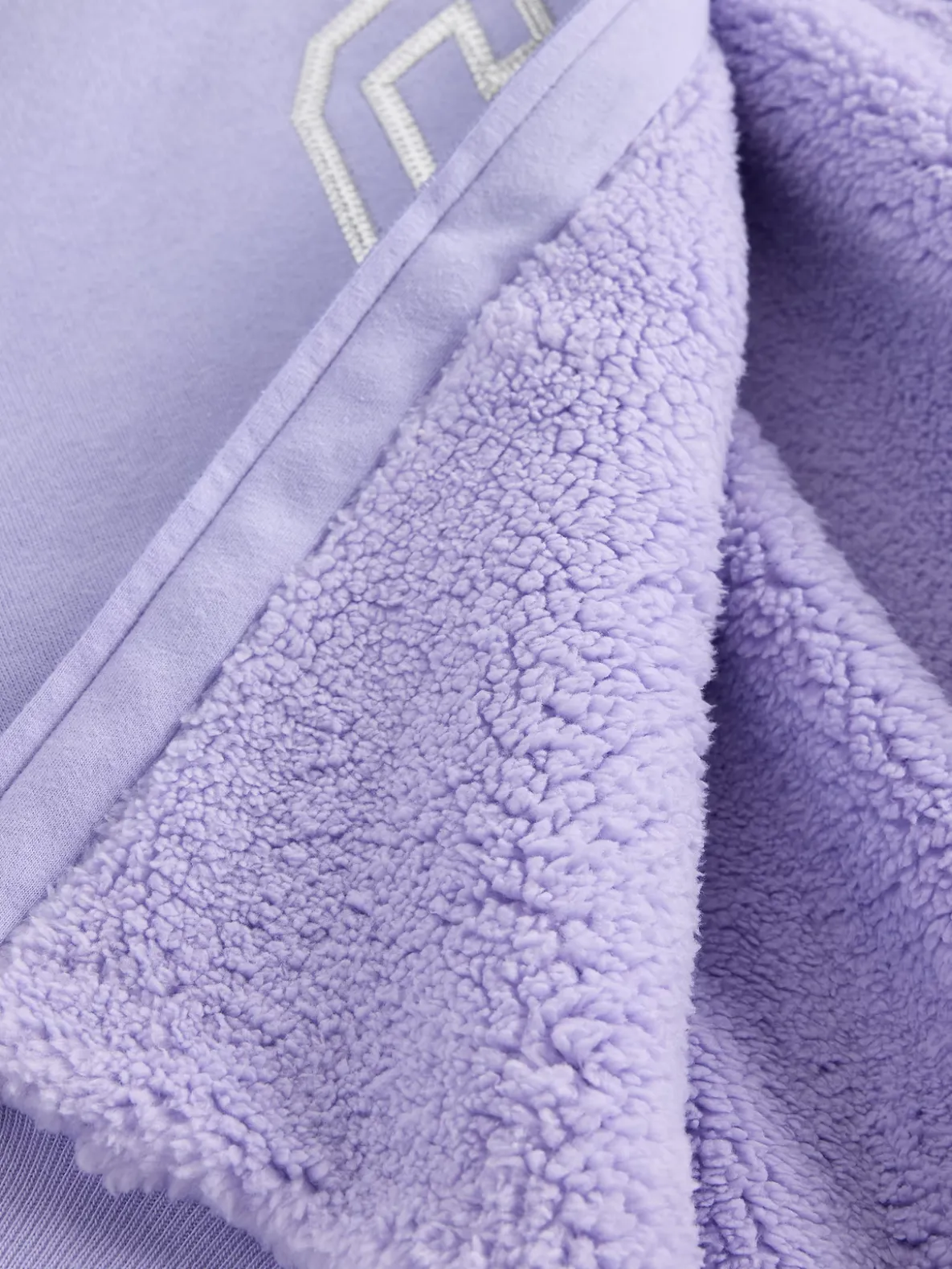 Kids Sherpa-Lined Graphic Logo Hoodie