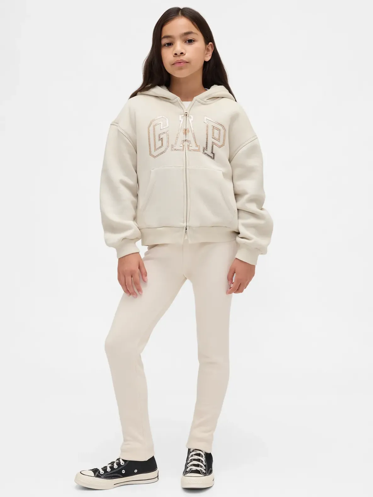 Kids Sherpa-Lined Graphic Logo Hoodie