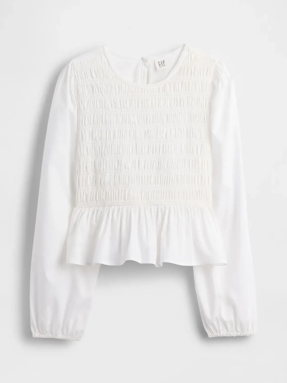 Kids Smocked Peplum Top