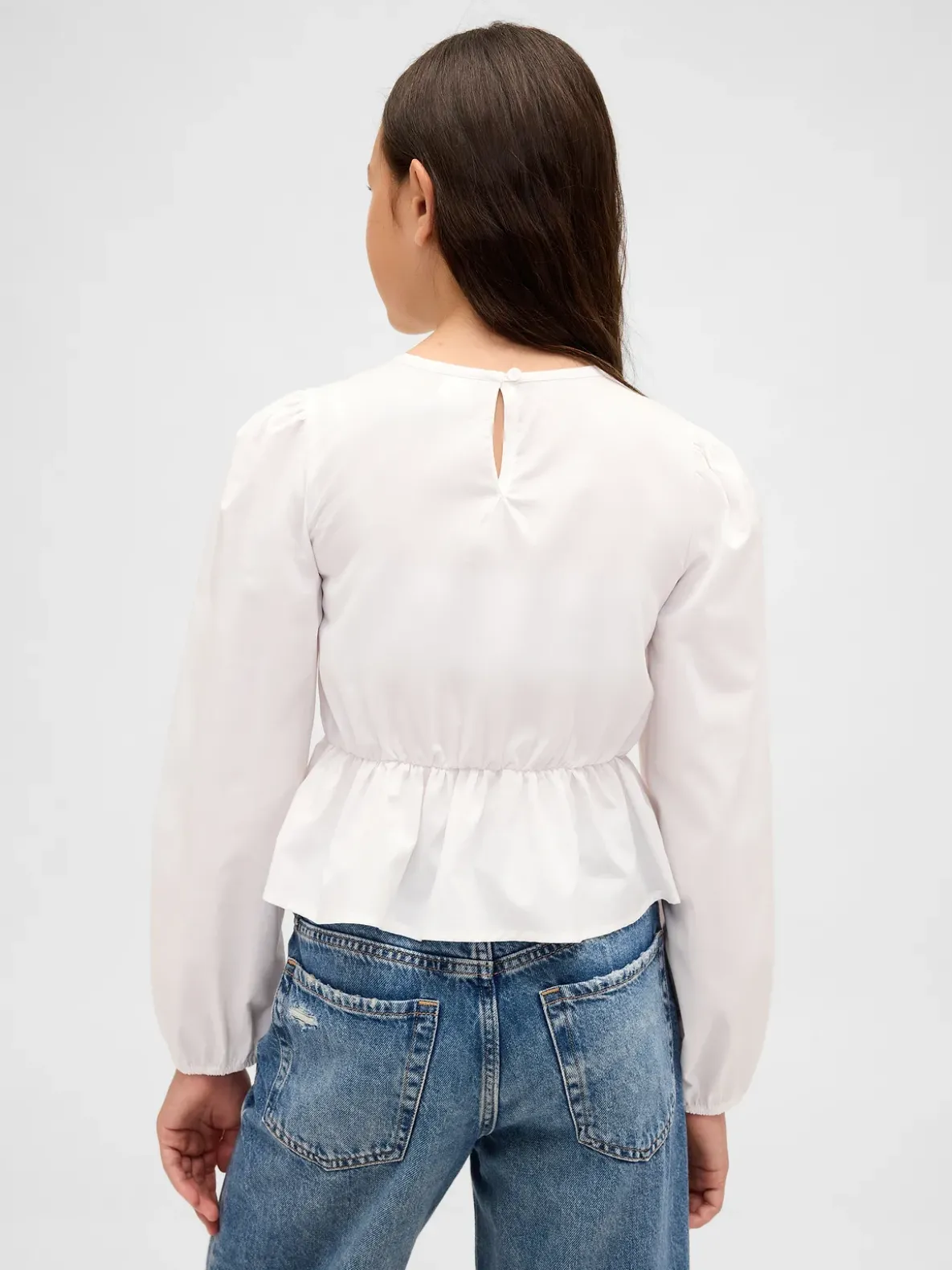 Kids Smocked Peplum Top