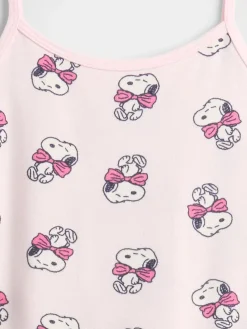 Kids Snoopy Recycled Tank PJ Set