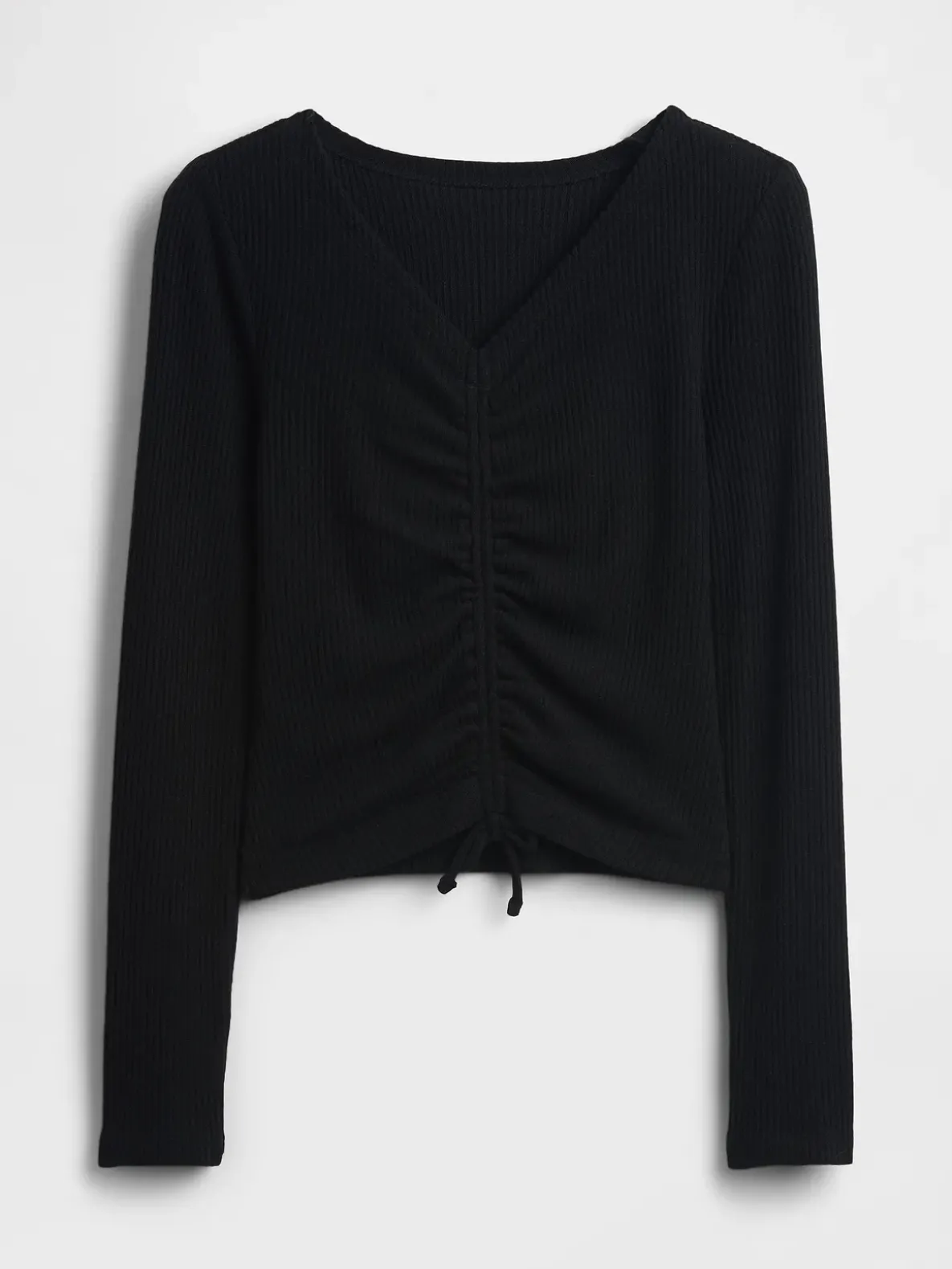 Kids Softspun Rib Ruched Top
