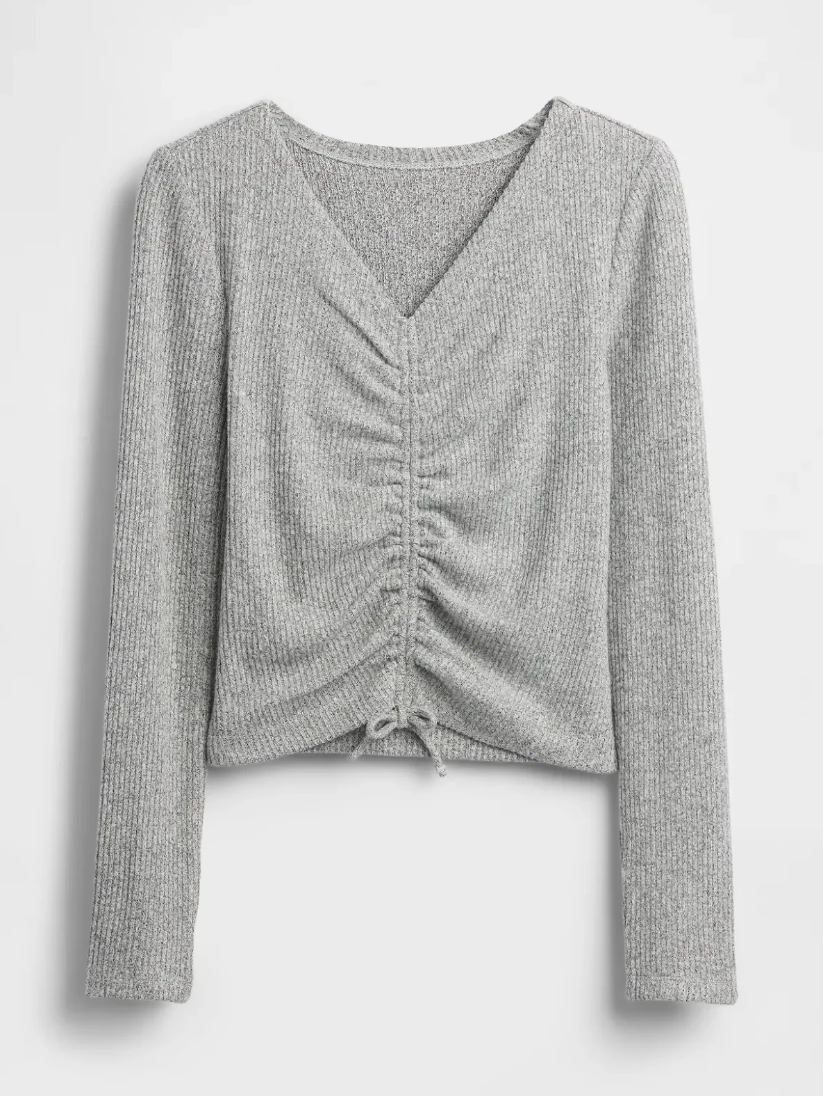 Kids Softspun Rib Ruched Top