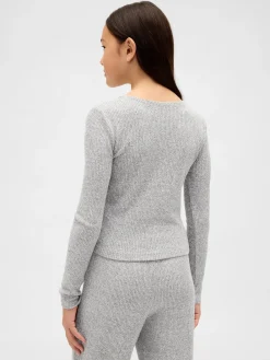 Kids Softspun Rib Ruched Top