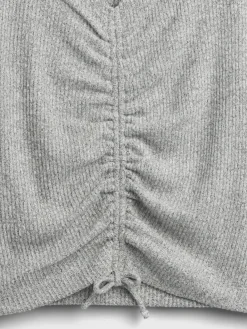 Kids Softspun Rib Ruched Top