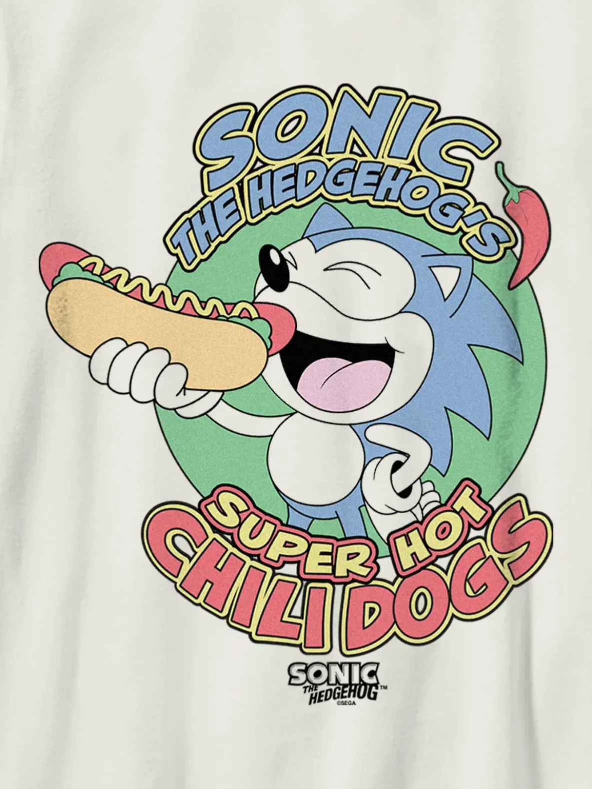 Kids Sonic The Hedgehog Chilidogs Graphic T-Shirt
