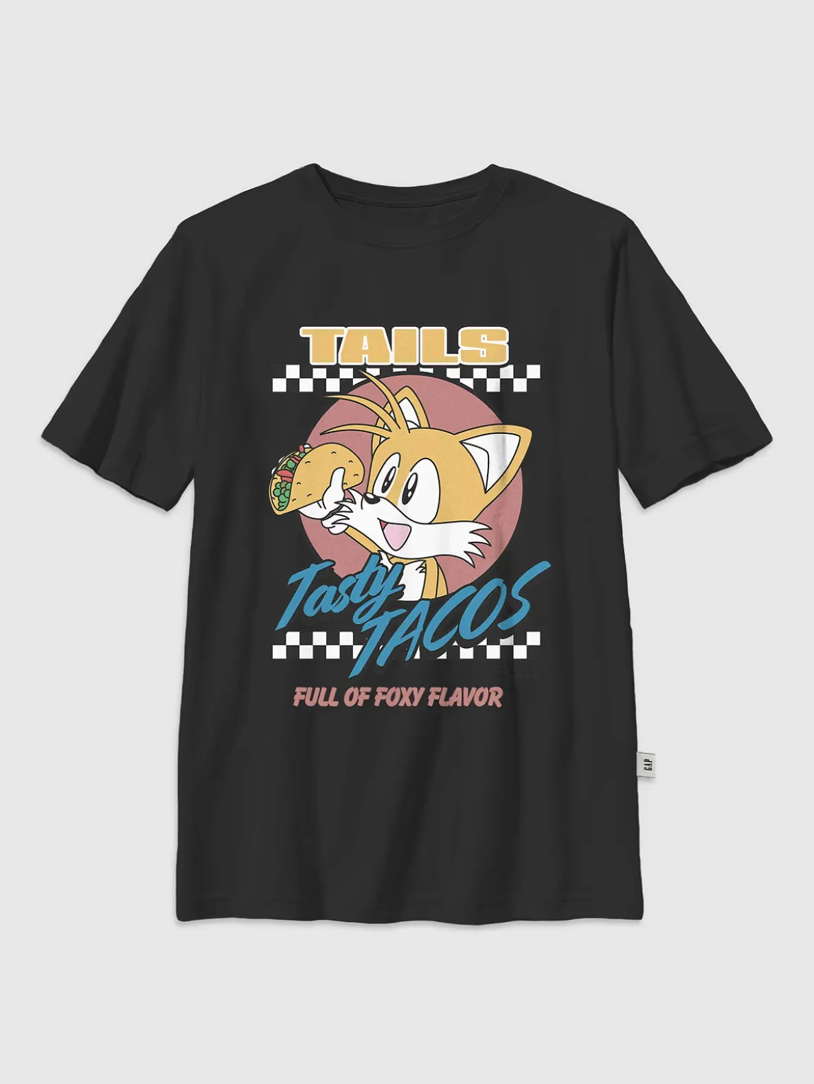 Kids Sonic The Hedgehog Tails Tacos Graphic T-Shirt
