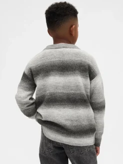 Kids Space-Dye Relaxed Crewneck Sweater