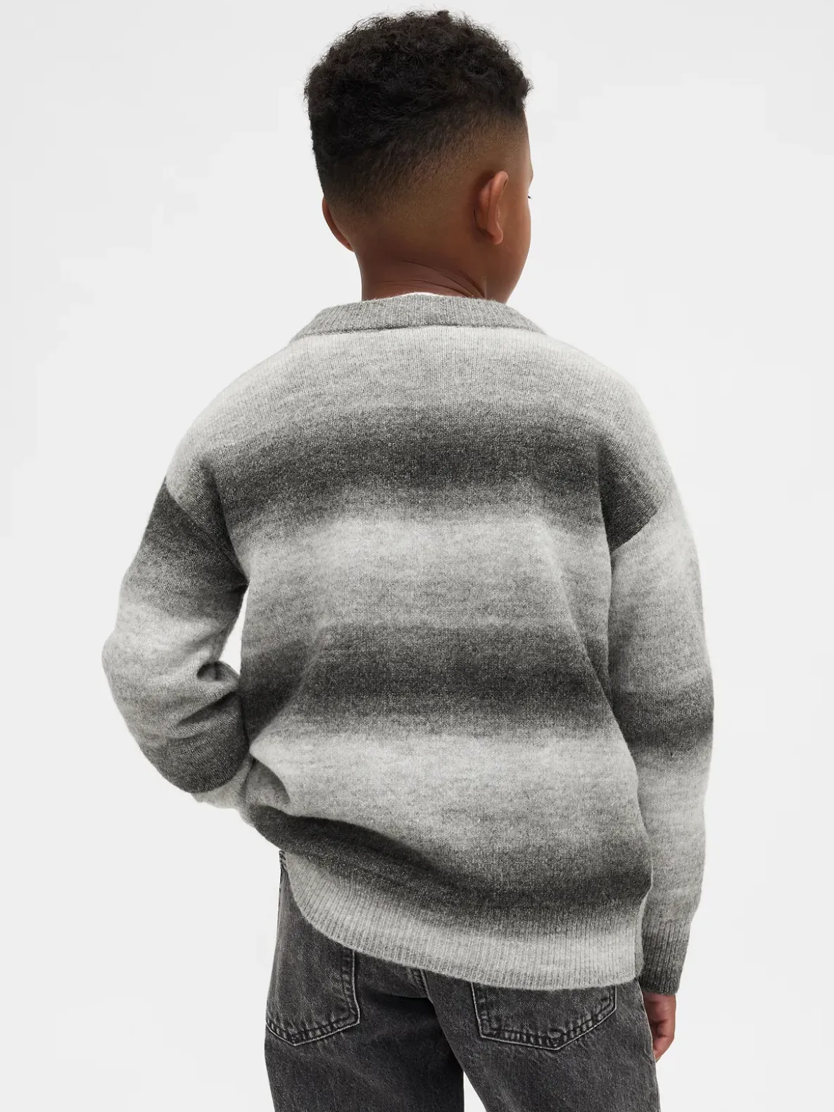 Kids Space-Dye Relaxed Crewneck Sweater