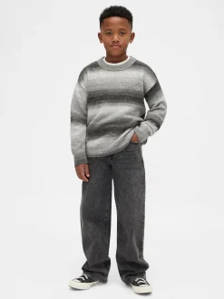 Kids Space-Dye Relaxed Crewneck Sweater