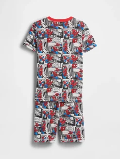Kids Spider-Man Organic Brushed Cotton PJ Short Set