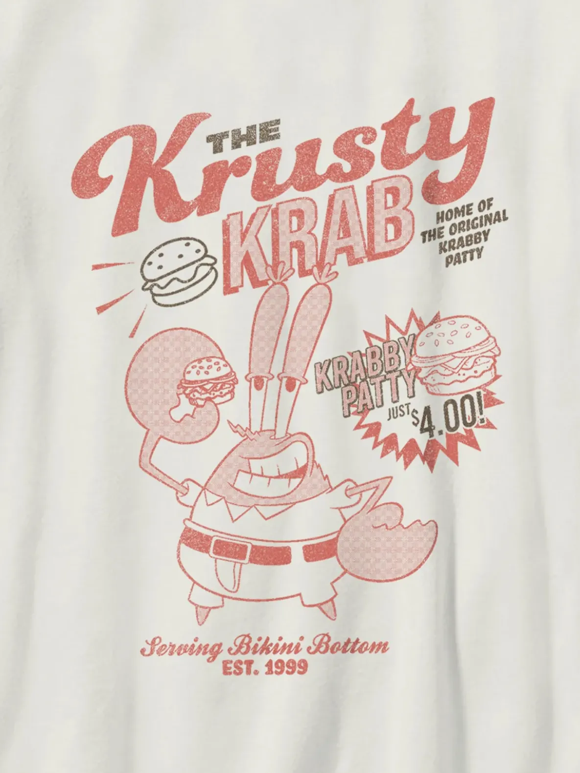 Kids Spongebob Krusty Krab Graphic T-Shirt