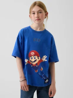Kids Super Mario Relaxed Graphic T-Shirt