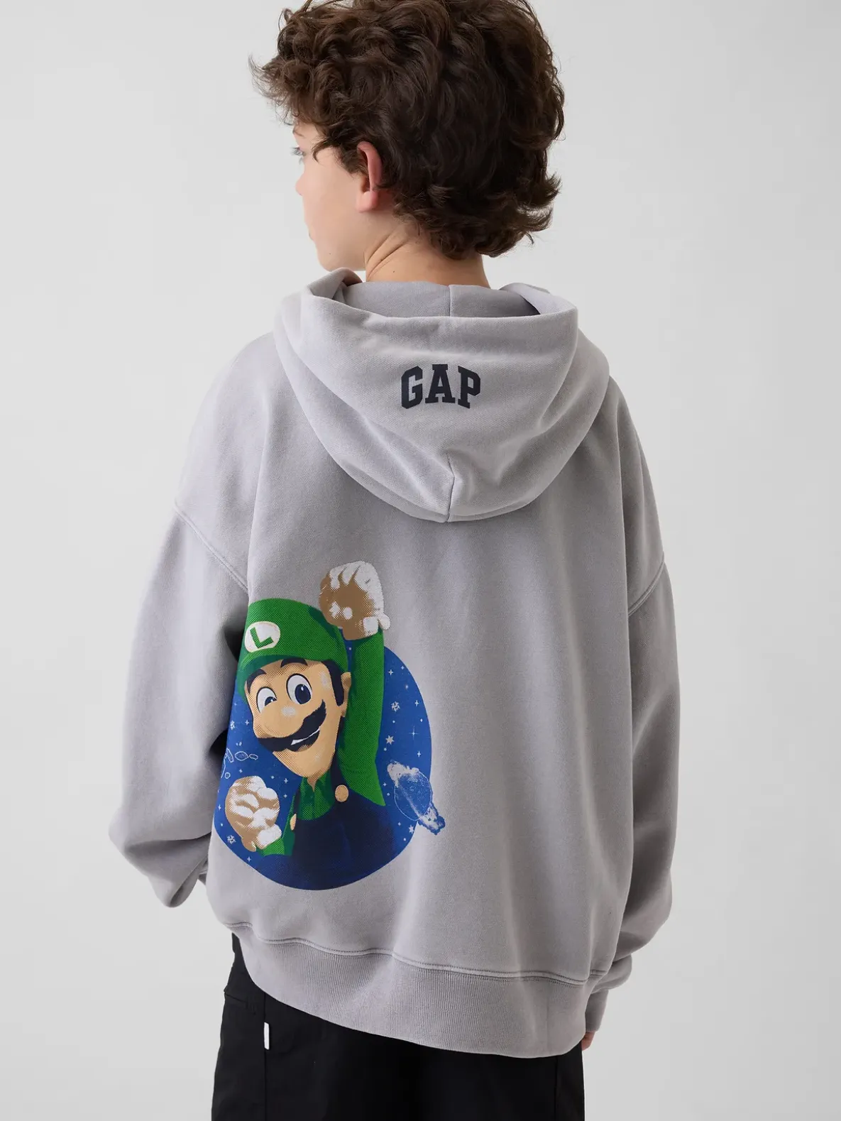 Kids Super Mario VintageSoft Relaxed Hoodie