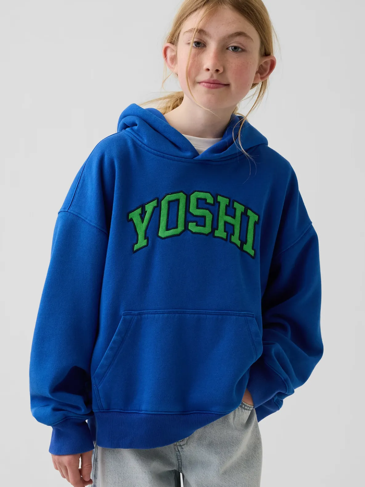 Kids Super Mario VintageSoft Relaxed Hoodie