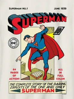 Kids Superman Vintage Comic Graphic T-Shirt