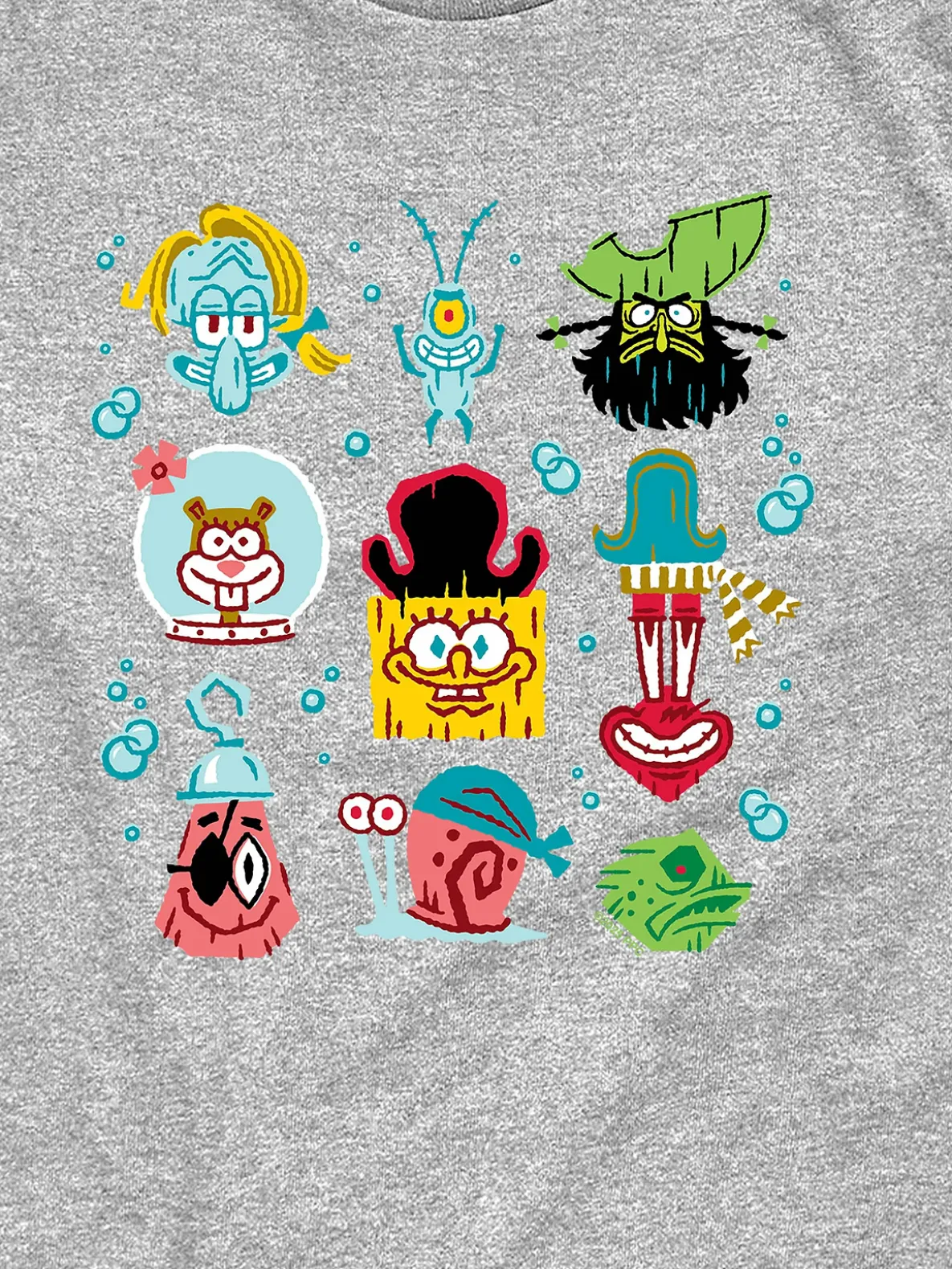 Kids The Spongebob Movie Search For Squarepants Grid Short Sleeve Tee