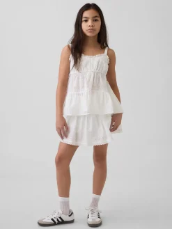 Kids Tiered Eyelet Tank Top